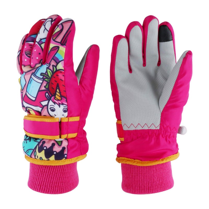 EVBEA Toddler Women Mens Snow Gloves Kids Waterproof Winter Warm Thermal Ski Snowboard Ladies Glove - Image 1